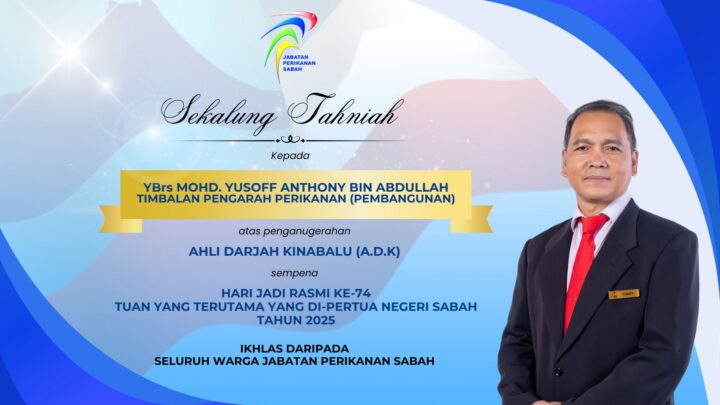 SEKALUNG TAHNIAH KEPADA YBrs MOHD. YUSOFF ANTHONY BIN ABDULLAH